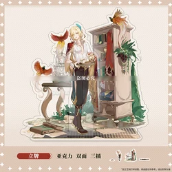 Anime Game Genshin Impact Kaveh Three Plug Cartoon Scene Cosplay Tabletop Decoration  Acrylic BL Stand Figure Model