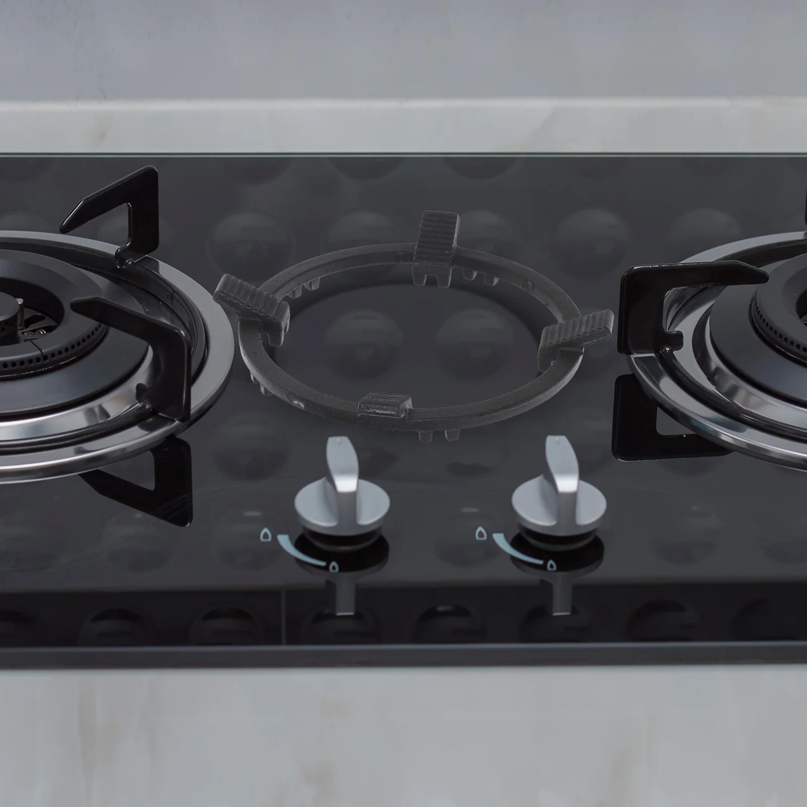 

Подставка для газовой плиты, железное кольцо вока, нескользящая стойка для варочной панели для универсальных горелок, кронштейн для плиты, решетка для горелки