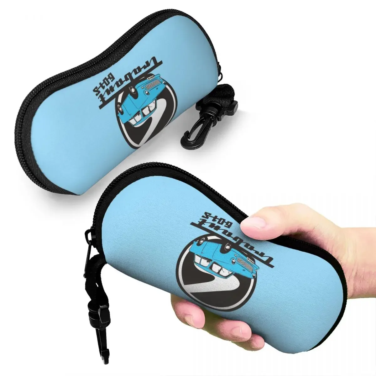 

Trabant 601 Shell Glasses Case Portable Sunglasses Box Women Men Soft Eyeglass Bag Pouch