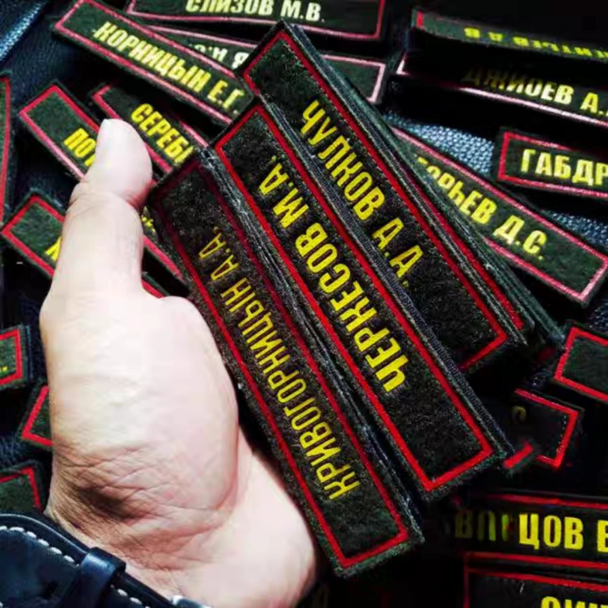 Parche tira nombre EMR ruso – Identificación militar termoadhesivo - imagen 5