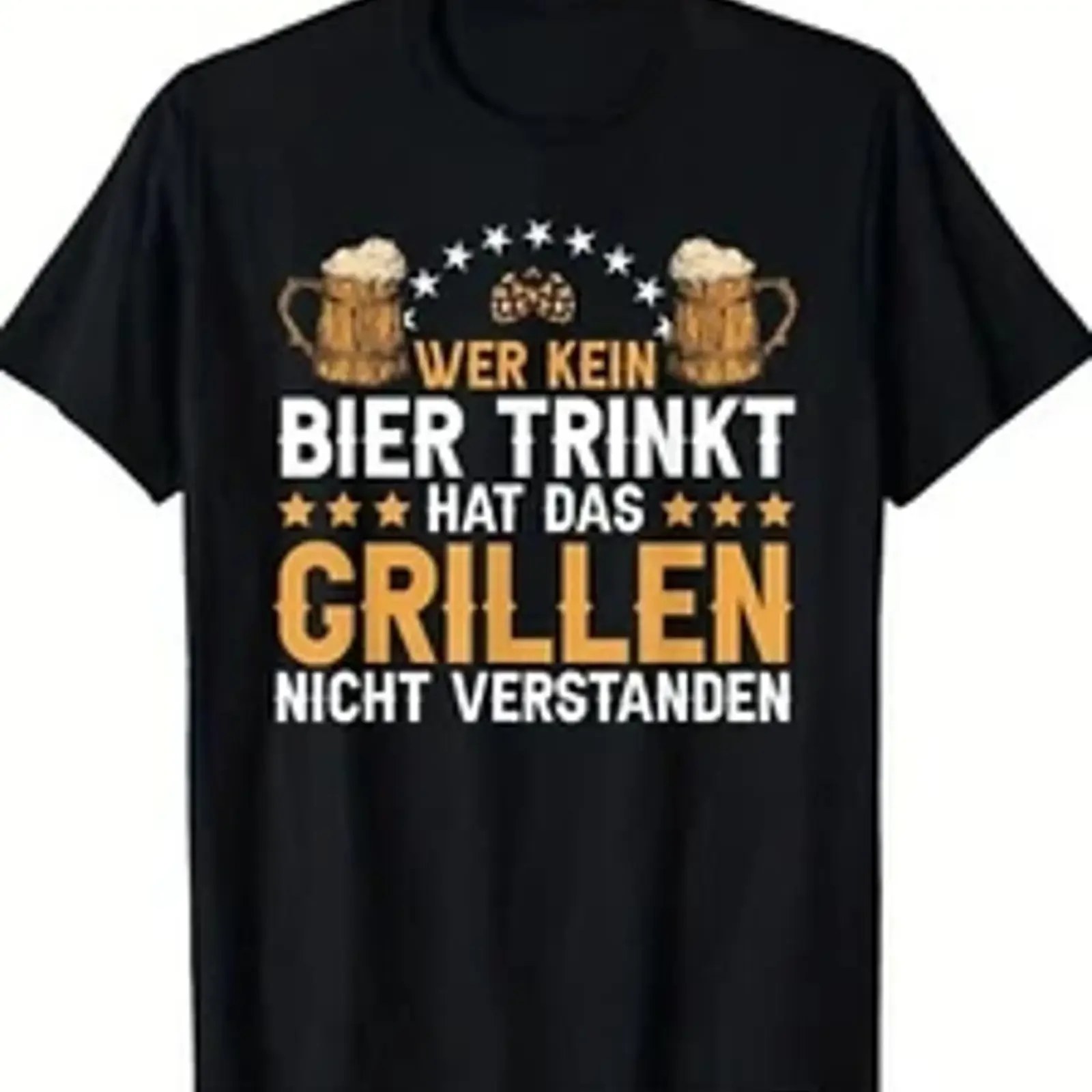 Camiseta divertida para hombre con la frase: "Para quienes no beben cerveza, no entienden el barbacoa", estilo vintage, lavada, transpirable, suave, elástica y versátil.