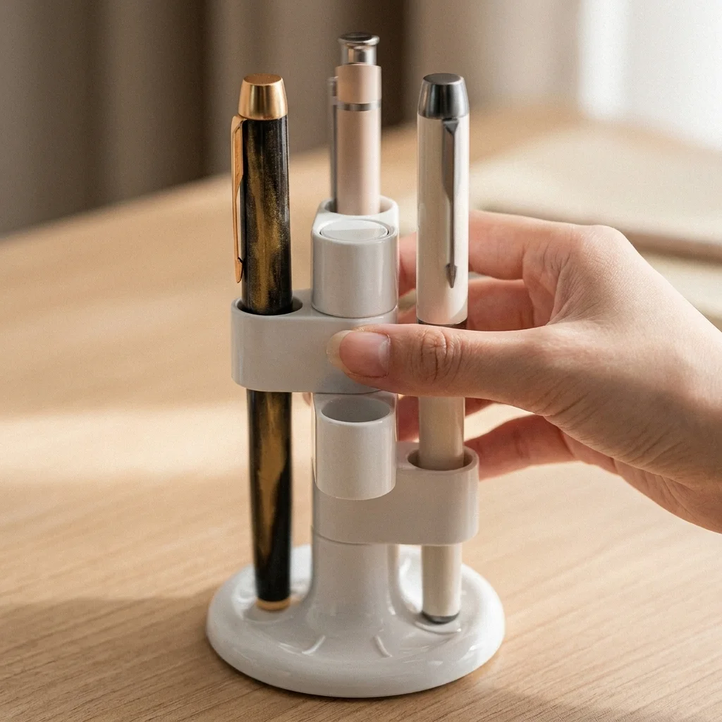 

Rotating Pen Holder Multifunctional Storage Rack Desktop Cosmetic Brush Toothbrush Organizer