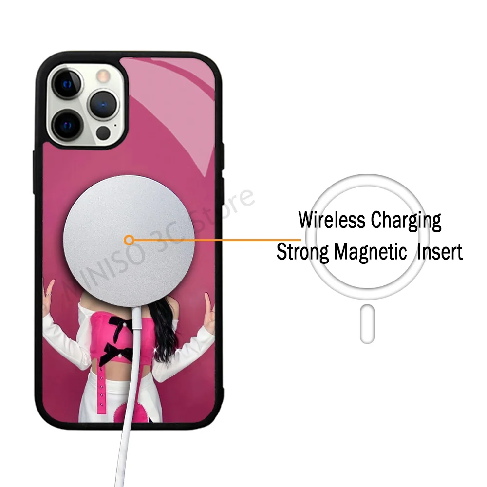 Kpop T-TWICE Son Chae Young Phone Case Strong Magnetic For IPhone 15 14 13 Pro Max 11 12 Mini For Magsafe