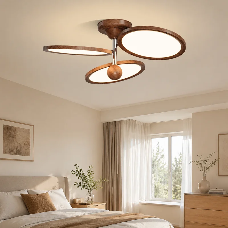 Modern Minimalist Three Ring Circular LED Flush Mount Fixture For Nordic Living Room Bedroom Study Interior Decor Ceiling Lamp