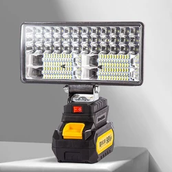 For Makita/Dewalt/Milwaukee 18V Li-ion Battery LED Work Light 3/4 inch Flashlight Portable Emergency Flood Lamp Camping lamp