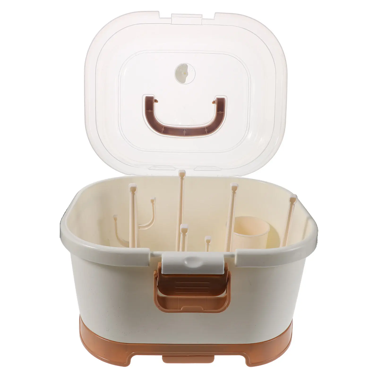 

Space Saving Baby Bottle Organizer Storage Box with Seal Portable Lightweight Design for Neat Feeding Essentials Organization At