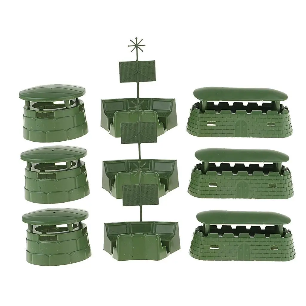 9 Stuks Model Actie Figuur Speelgoed Set Blockhouse Modelset Educatief Speelgoed