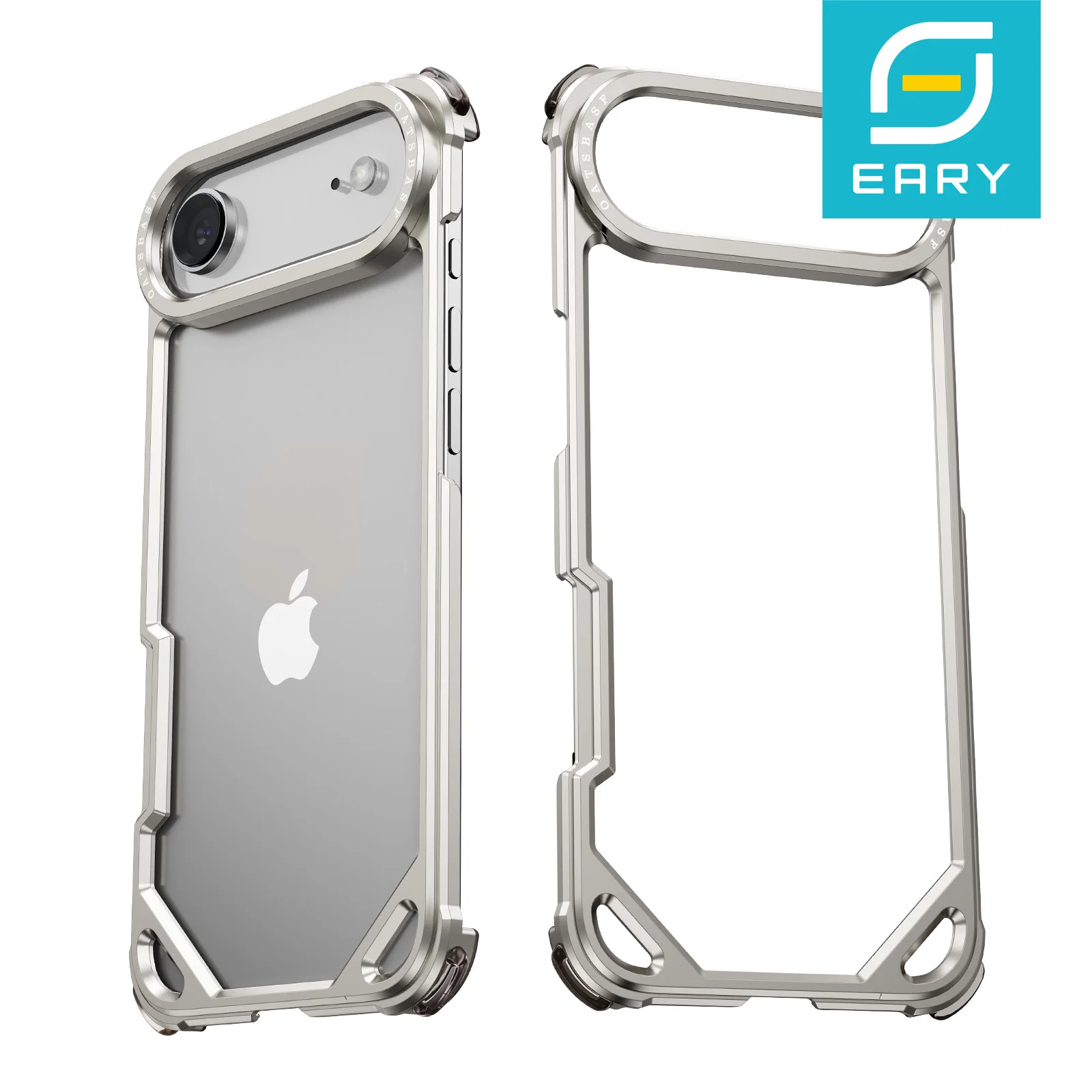 

Eary для iPhone 17, чехол для телефона Magsafe, металлические безрамные корпуса из алюминиевого сплава, минималистичный противоударный защитный чехол с защитой от падения