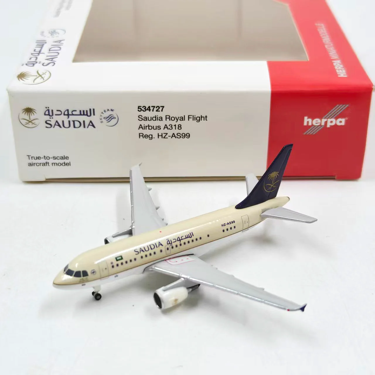 Diecast Herpa 1:500 Scale A318 534727 Alloy Aircraft Model