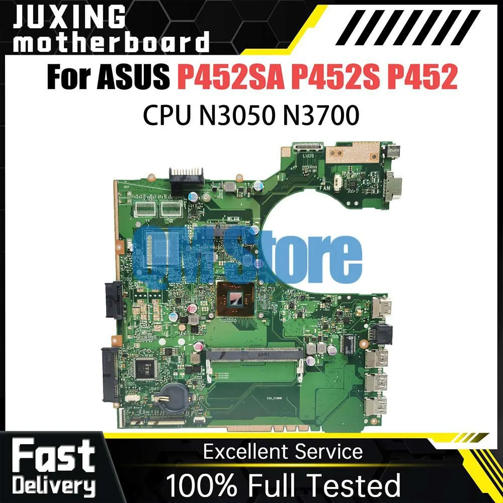 Laptop Motherboard For ASUS P2420SJ P452SA PE452SA PX452SA PX452SJ Notebook Mainboard CPU N3050 N3700 DDR3L UMA 100% Working