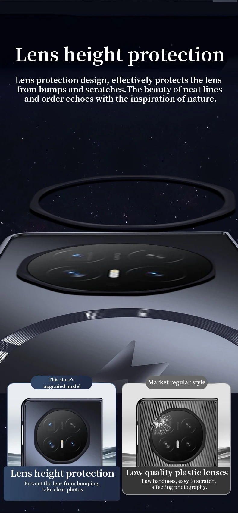 Für Honor Magic V6 Magsafe Wireless Charging Adsorption Case für Honor Magic V5 V3 V2 Matte rahmenlose schlanke Linsenschutzhülle – Detail 5