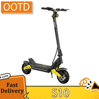 OOTD S10 Folding Electric Scooter 10 Inch Tires 1400W Motor 25km/h Max Speed 48V 20Ah Battery for 60-70km Range 120KG Max Load