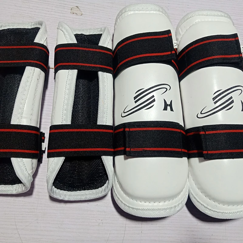 Equipamento de proteção de taekwondo para adultos e crianças, conjunto completo de proteção de braços e pernas, caneleira de karatê