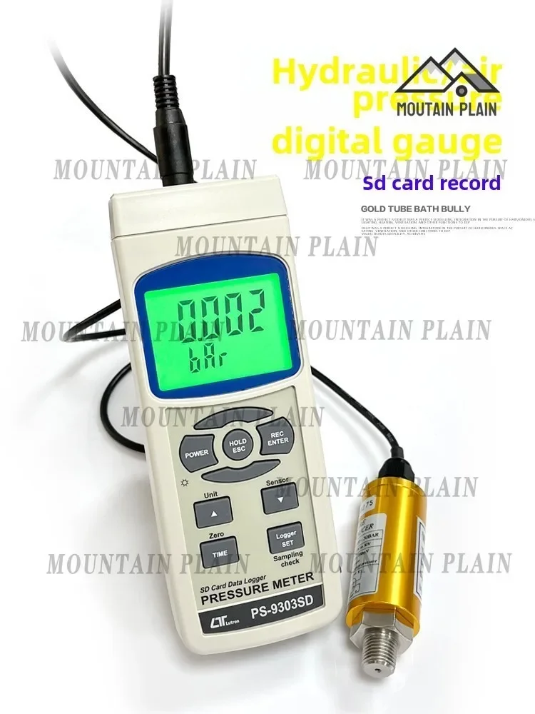 High Precision Pipeline Digital Barometer Pressure Gauge Pressure Gauge Differential Pressure Detection Monitoring Recorder