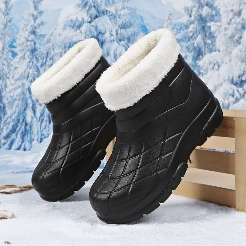 

Anti-Slip Waterproof Oil-Resistant Dirt-Resistant Kitchen Work Shoes Cleaning Staff Medical Staff Chef High-Top Safety Footwear