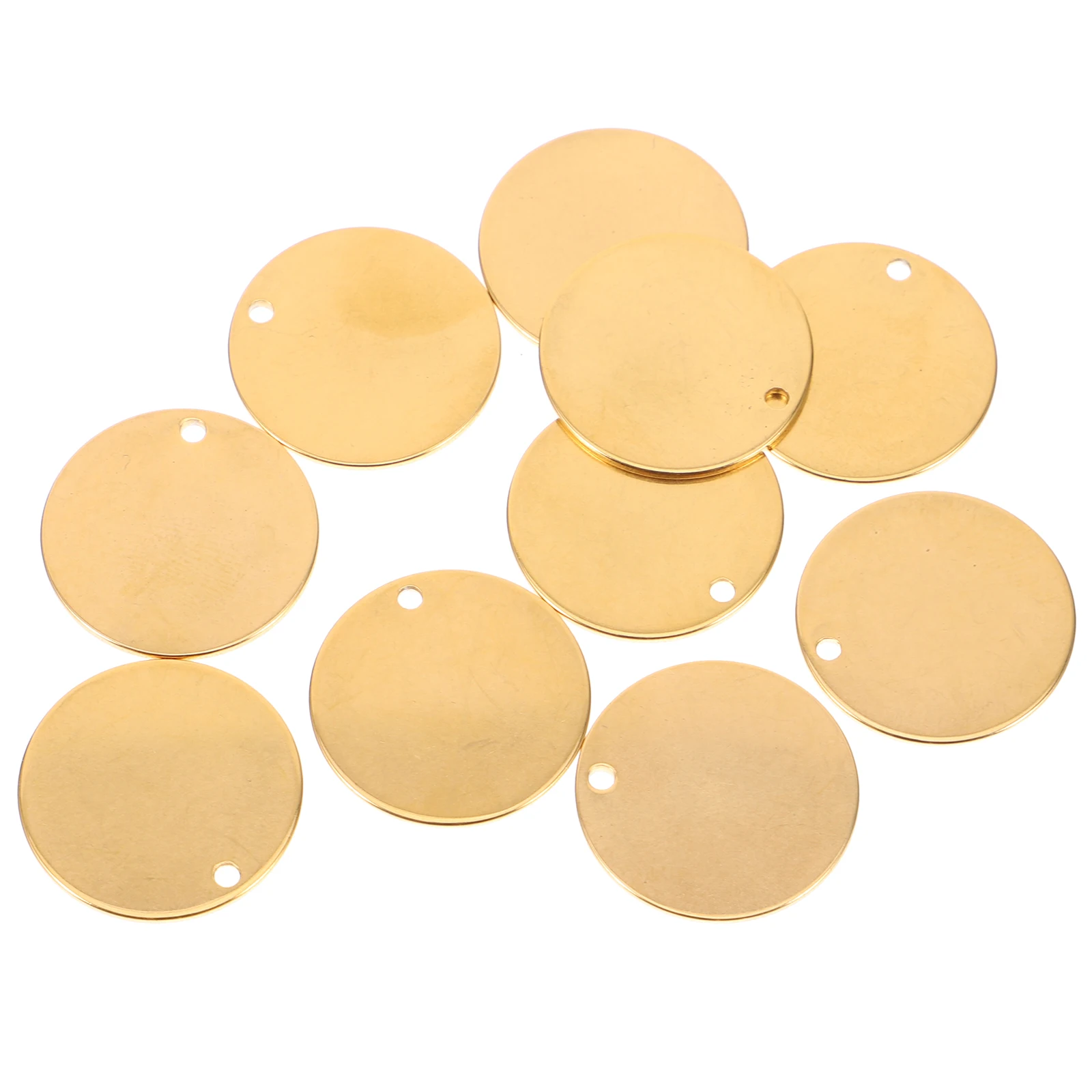 

10Pcs Stainless Steel Round Blank Tags Premium Metal Stamping Blanks for DIY Engraving Jewelry Key Chain Dog Tag