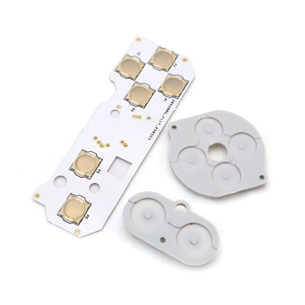 For GBP Clicky Tactile Button Kit Mod Switches & Membranes  for Gameboy Pocket  Console Motherboard Buttons conductive Pads