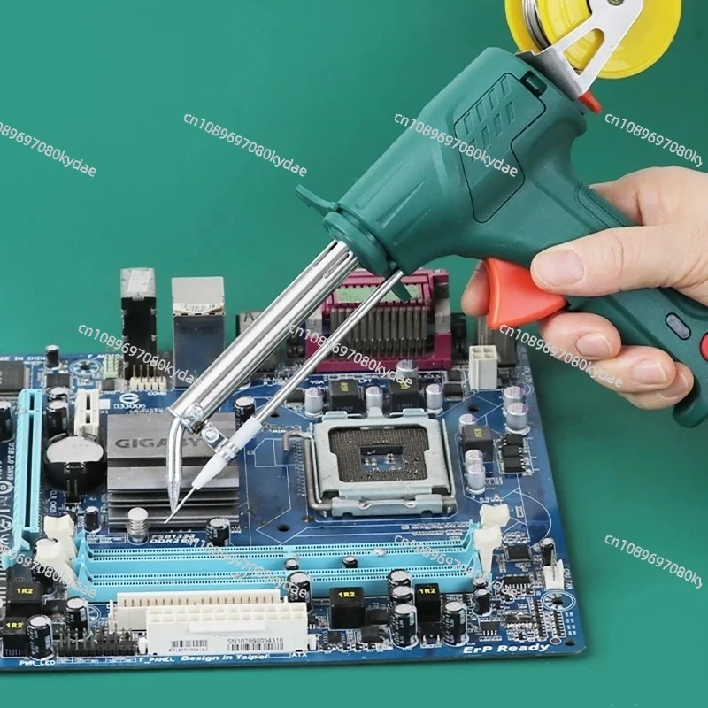 60W Handheld External Heating Soldering Gun with Bracket Switch Soldering Gun Electric Soldering Iron Automatically Send Tin Gun