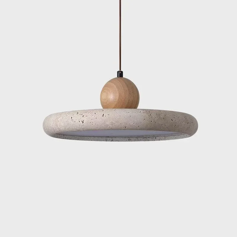 Modern Natural Stone LED Pendant Light Nordic Retro Travertine Chandelier for Dining Room Beside Home Decor Light Fixtures view 6