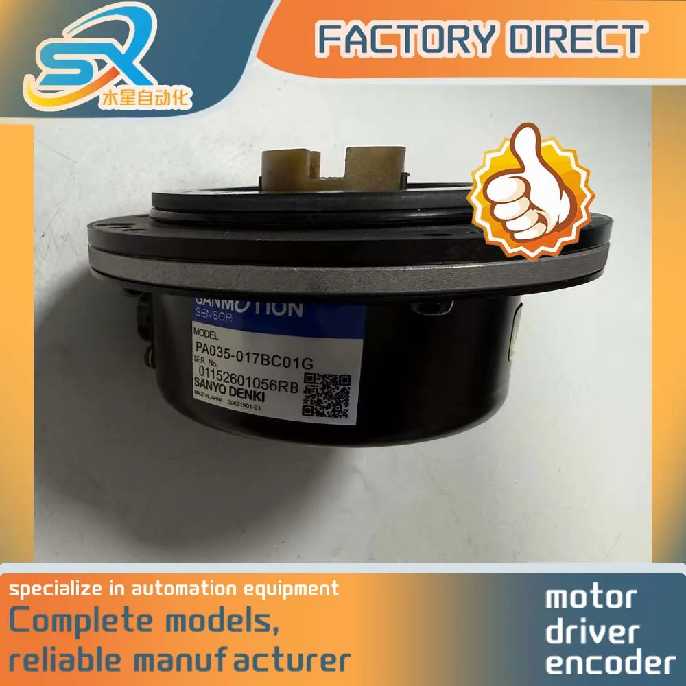 

100% Genuine Sanyo Servo Motor PA035-017BC01G PA035-017BC00S Good Condition Works Well