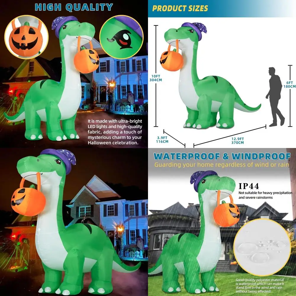 

Наружный надувной гигантский динозавр со светодиодной подсветкой для украшения двора на Хэллоуин