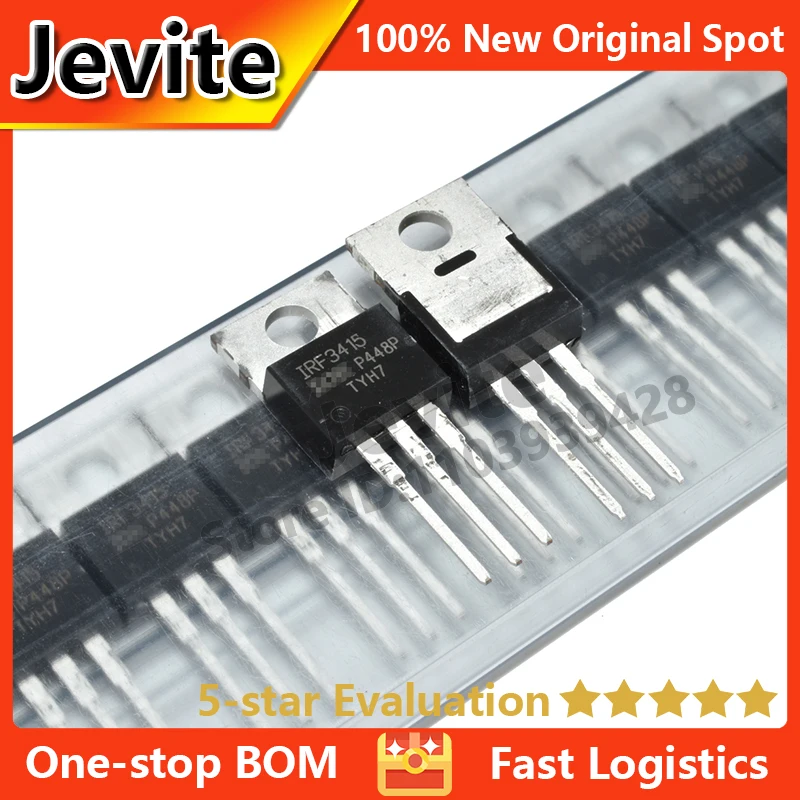 Jevite 100% New Original electronics Controller 10 units/lote IRF3415 IRF3415PBF 150V 43A TO-220 MOSFET Transistor