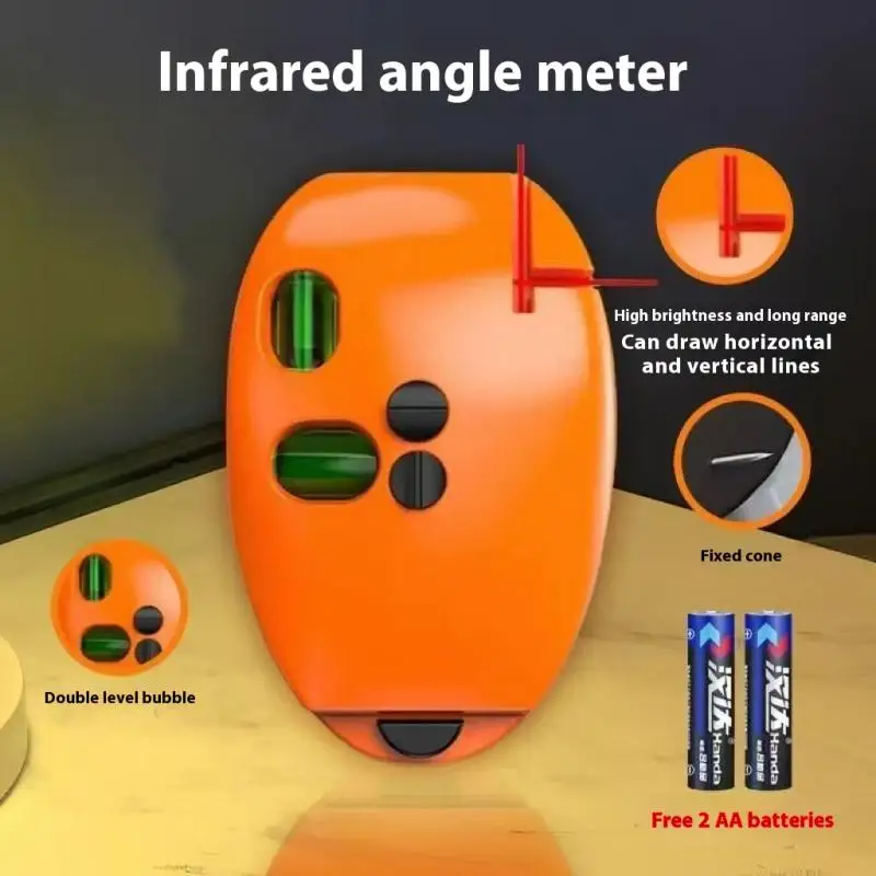 

2 Lines Laser Levels ﻿Vertical Laser Level Infrared Horizontal Line 90 Degree Angle Leveling 20M Long Distance Leveling Tool
