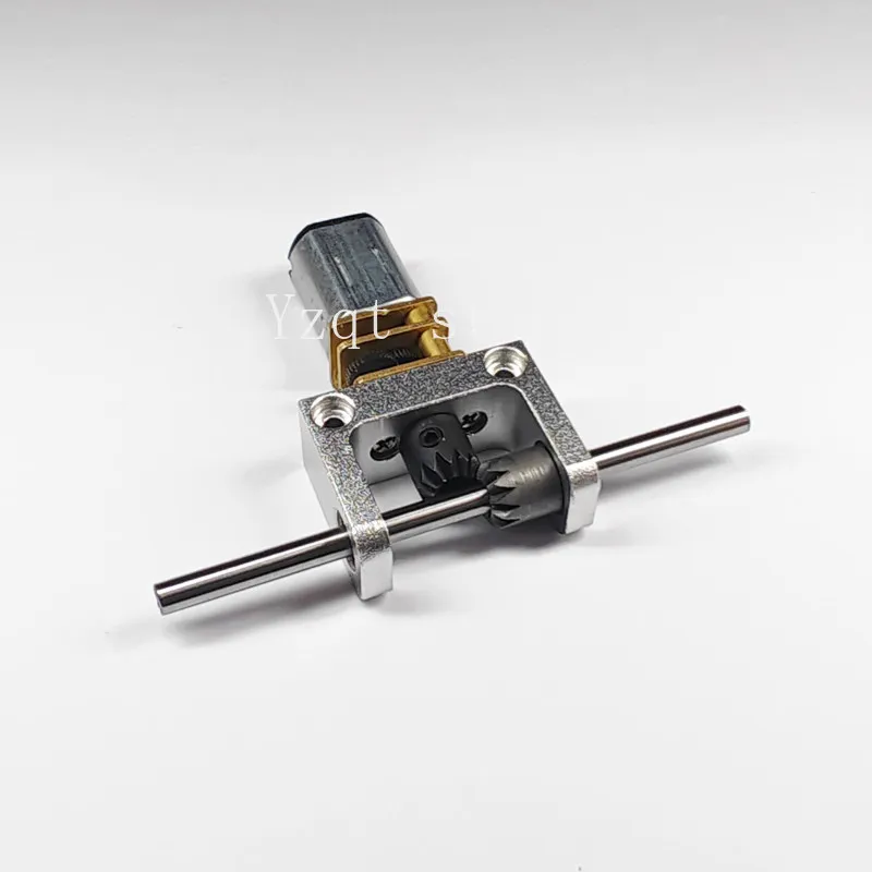 2/3Mm shaft N20 motor rear axle power transmission box 90 degree 1:1 bevel gear box bevel gear T commutator