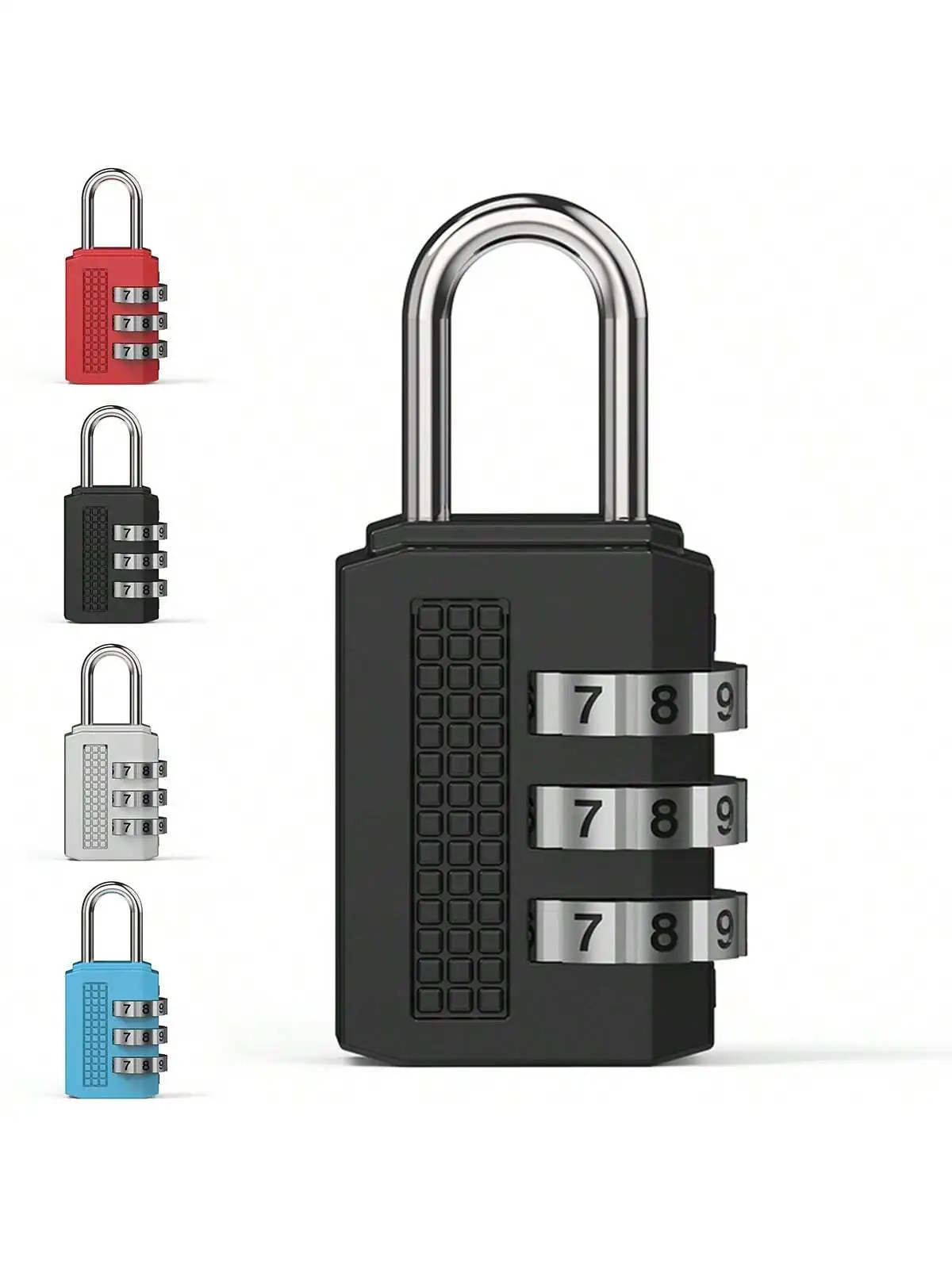 Combination lock anti-theft lock, suitable for gym lockers, luggage and backpack safe travel accessories, portable, durable, tam