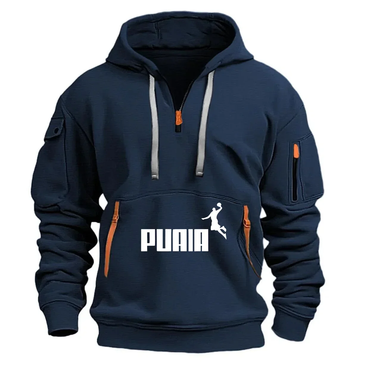 هوديي رجالي لخريف وشتاء، هوديي بسحاب جديد، سترة، هوديي، جيب بسيط، رياضة، خارجي، يومي، كاس أساسي مصمم