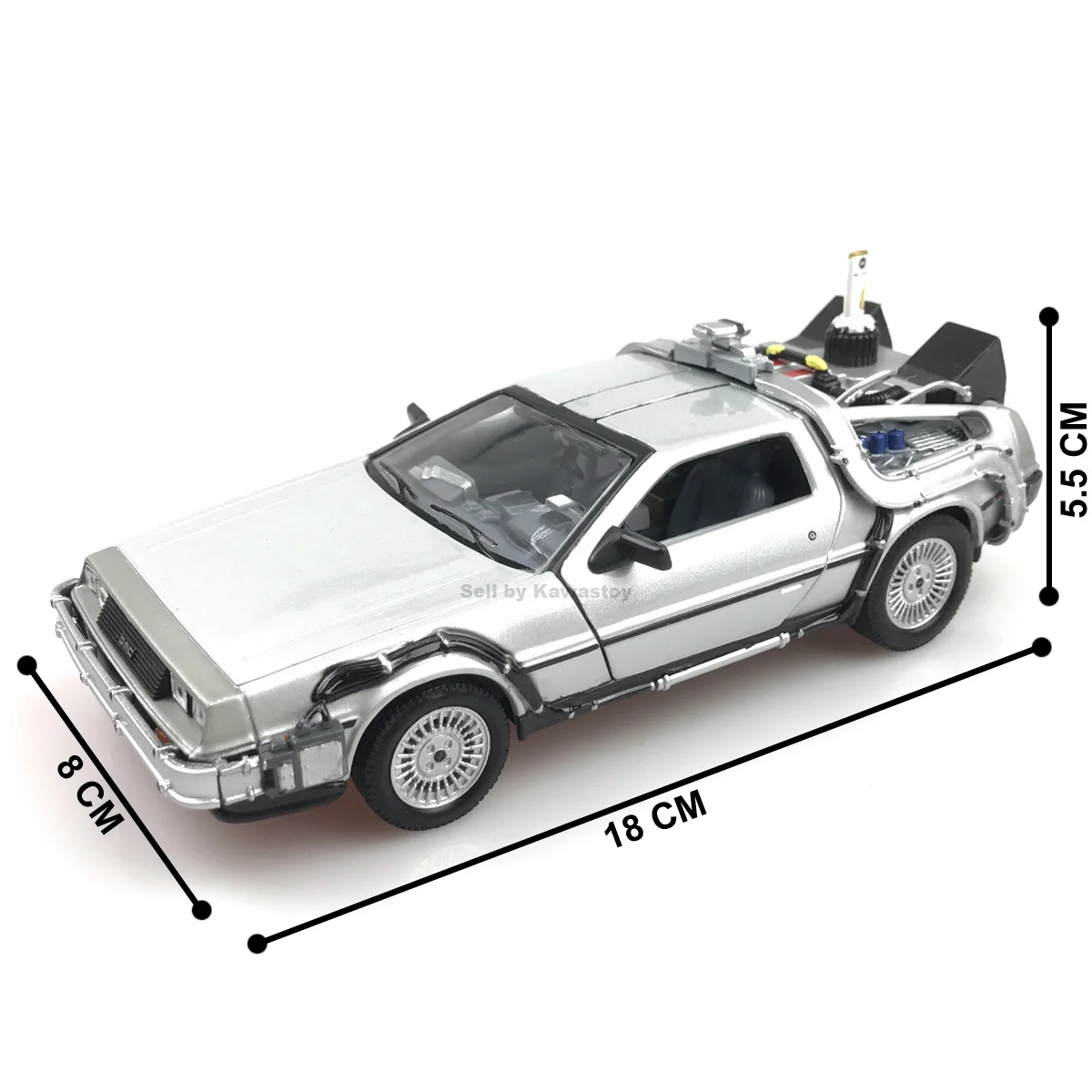 Welly 1:24スケールdelorean dmcザ · フューチャー1 2 3 & 飛行モード