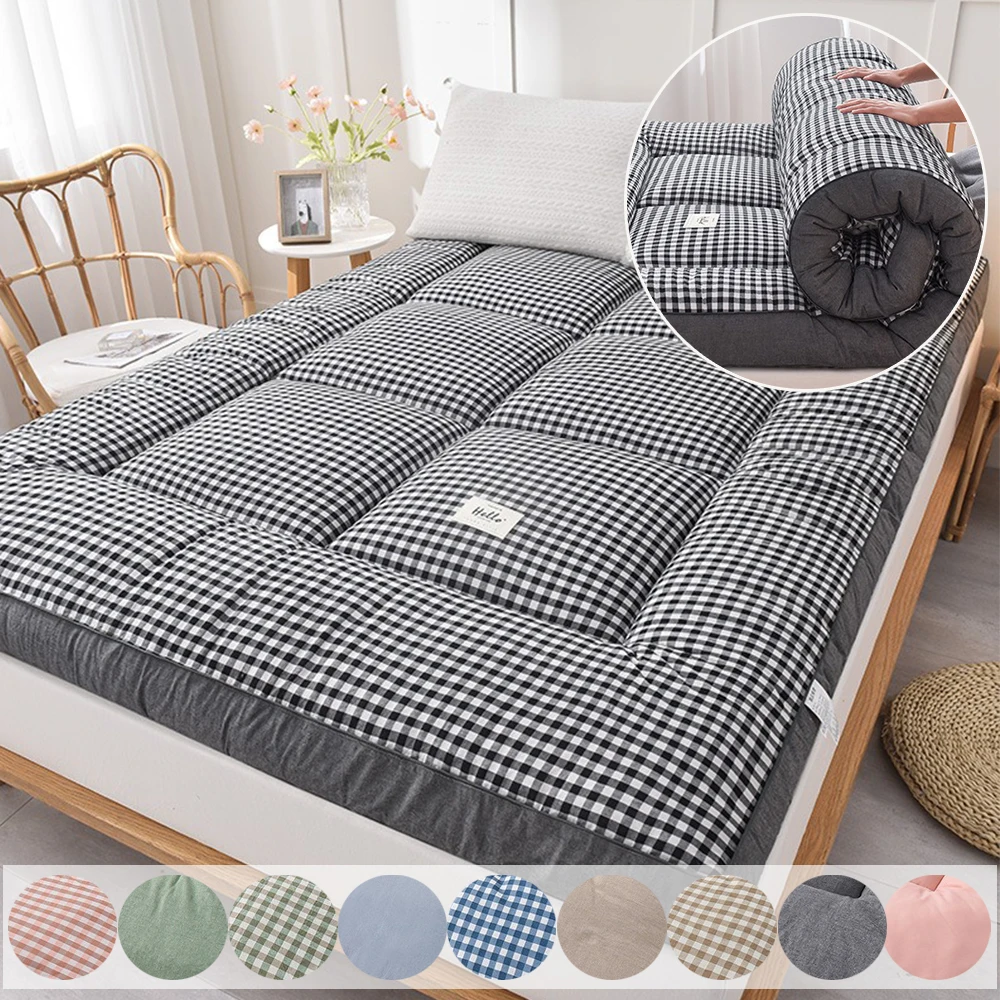 

Thicken Fluffy Mattress Toppers Queen Four Seasons Soft Mattress Pad King Size Living Room Mat Car Sleeping Mats Field Camp Mat