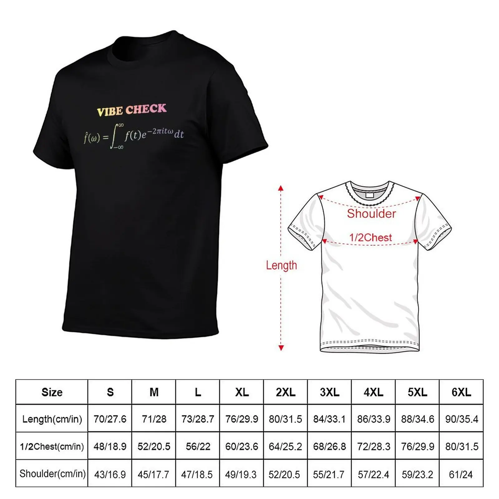 VIBE CHECK (FOURIER ANALYSIS) T-Shirt football t shirt funny shirt cotton mens graphic t-shirts hip hop
