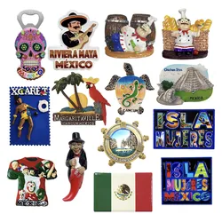 North America Mexico 3D Fridge Magnets Tourism Souvenir Refrigerator Magnetic Refrigerator Stickers Collection