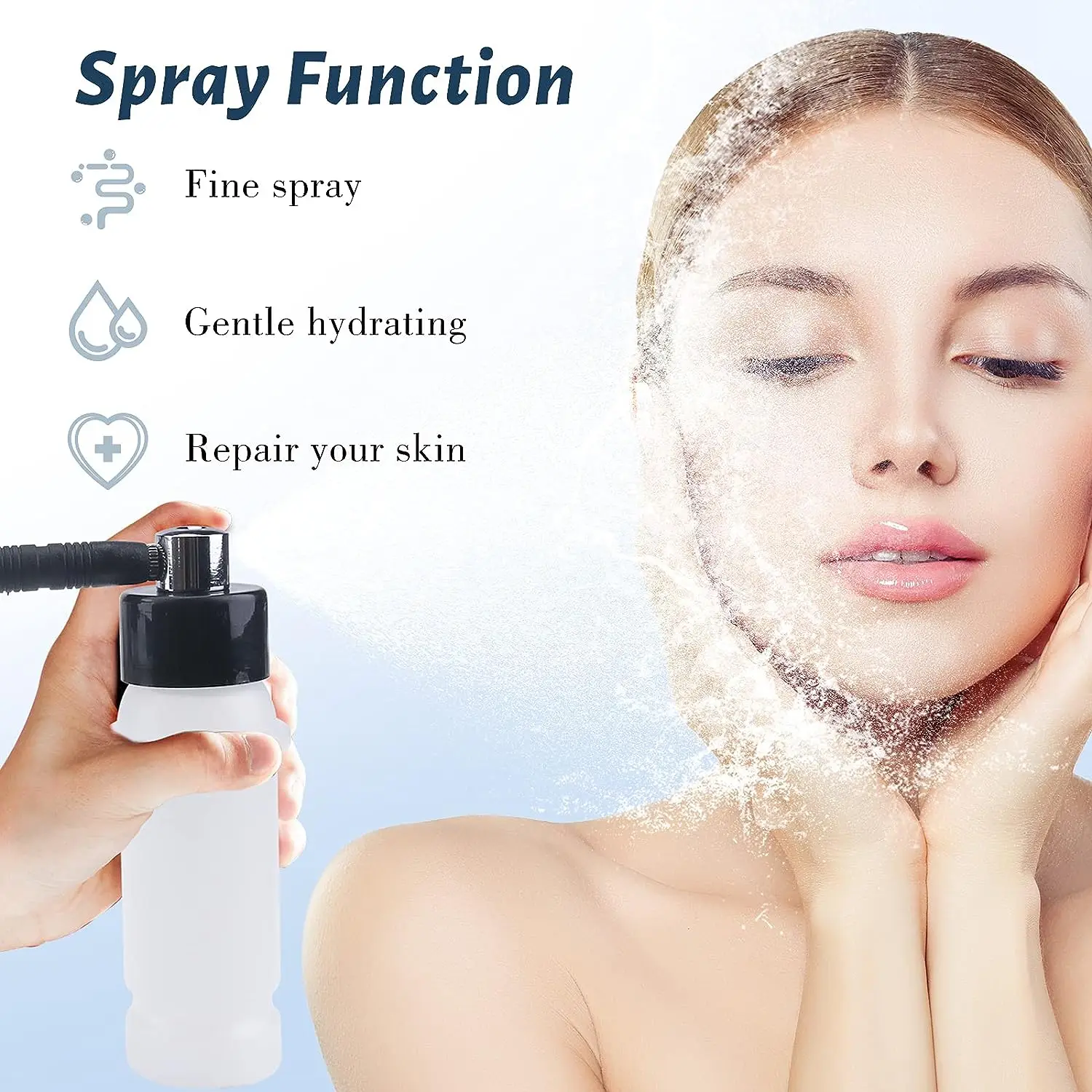 3 in 1 Facial Diamond Microdermabrasion Machine 65-68cmHg Suction Power Dermabrasion Equipment for Skin Care Free Shipping