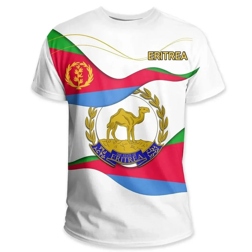 

Summer Plus Small Women's Eritrean Flag Short Sleeve 3d Printed African Men's T-shirt Dropshippingeri-united Eritrean T-shirt