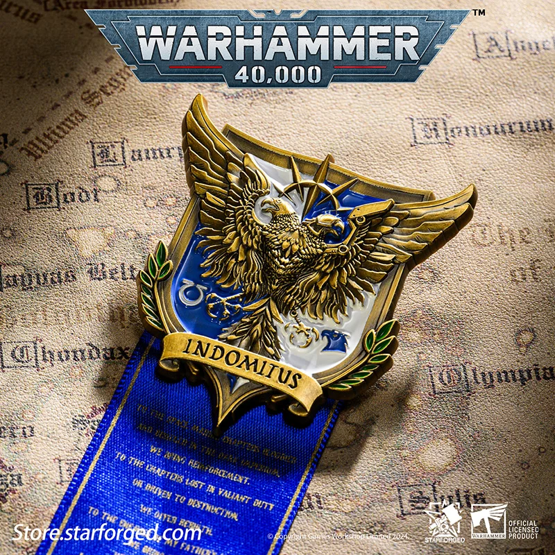 Starforged Brooch Roboute Guilliman Indomitus Crusade Campaign Badge Pin Badge Warhammer 40000 Christmas Gift