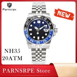 Parnsrpe SD1953 Black Dial Black Ceramic Bezel NH35 Automatic Watch 200M Water Resistant Sapphire Glass Men's Diving Watch