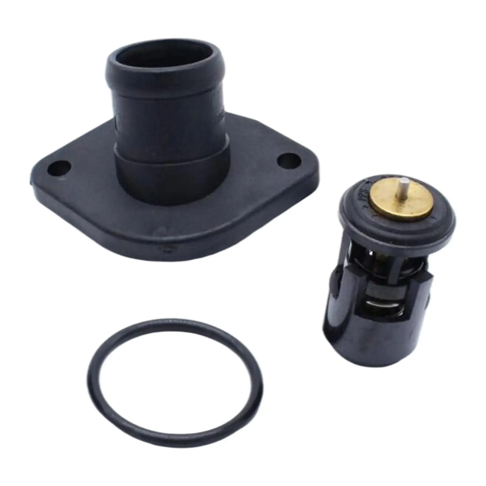 Thermostat Kit 032121121B+032121110B SI-AT32042 with Coolant Flange for Seat Arosa