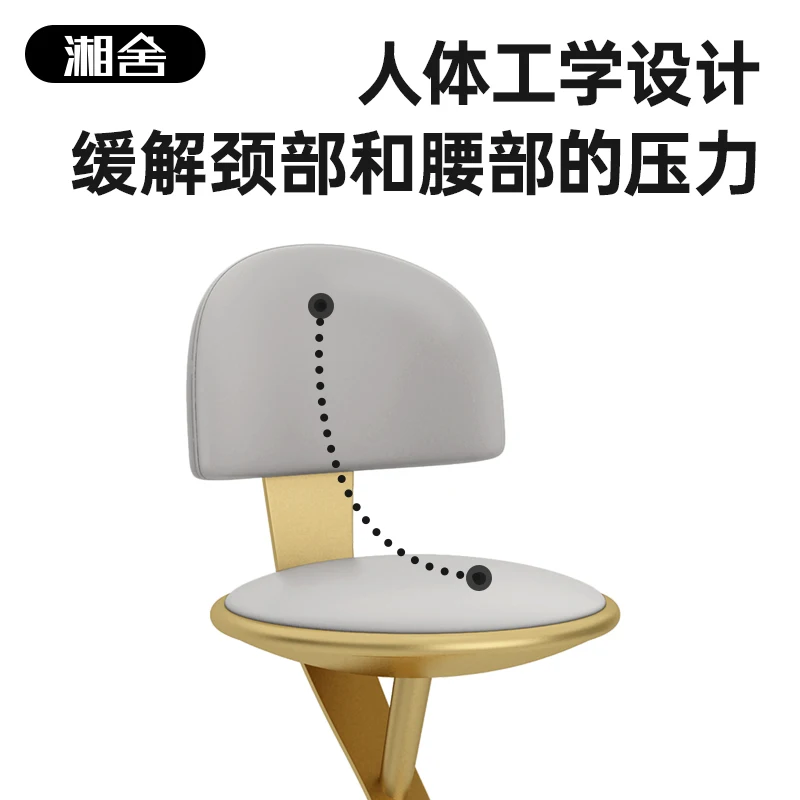 الفاخرة الحديثة الجلود بار البراز مع دعم الظهر عالية كرسي المطبخ جزيرة البراز أنيقة مقهى ديكور المنزل