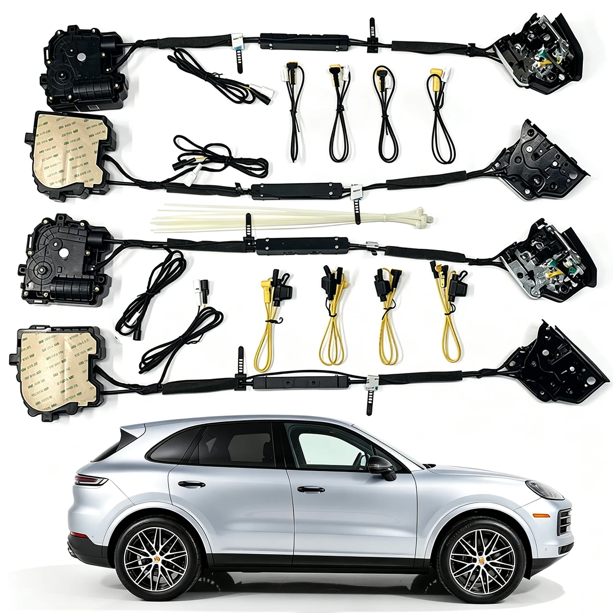 Electric Suction Door Kit Automatic Lock Soft Close Door for PORSCHE Cayenne 2011-2024 New Retrofit Upgrade