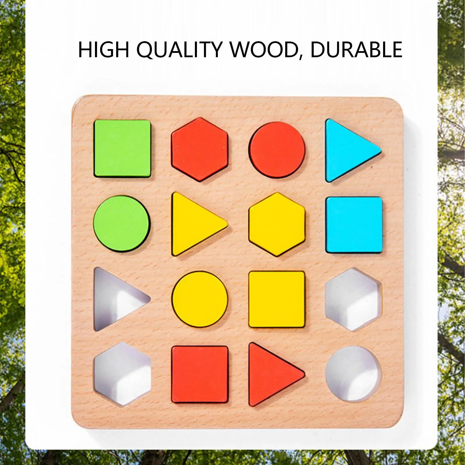 

Shape Matching Game Sensory Geometric Building Blocks Learning Kids Shapes Learning Toys For 3 Years Old Boys Girls Preschool