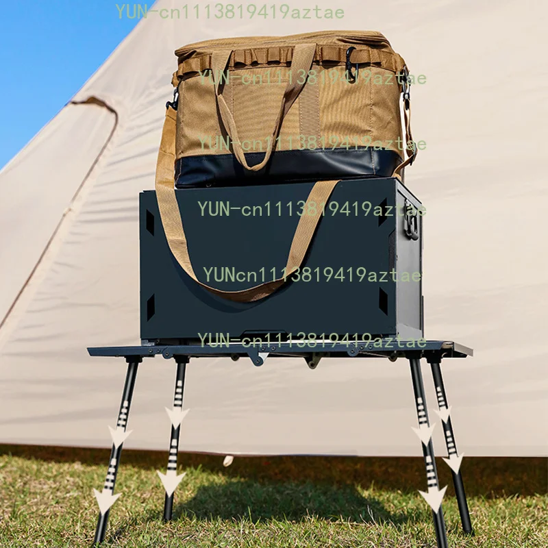 Military Tactical Folding Table Outdoor Camping Equipment Portable Multifunctional Picnic Table for Backpacking BBQ Travel