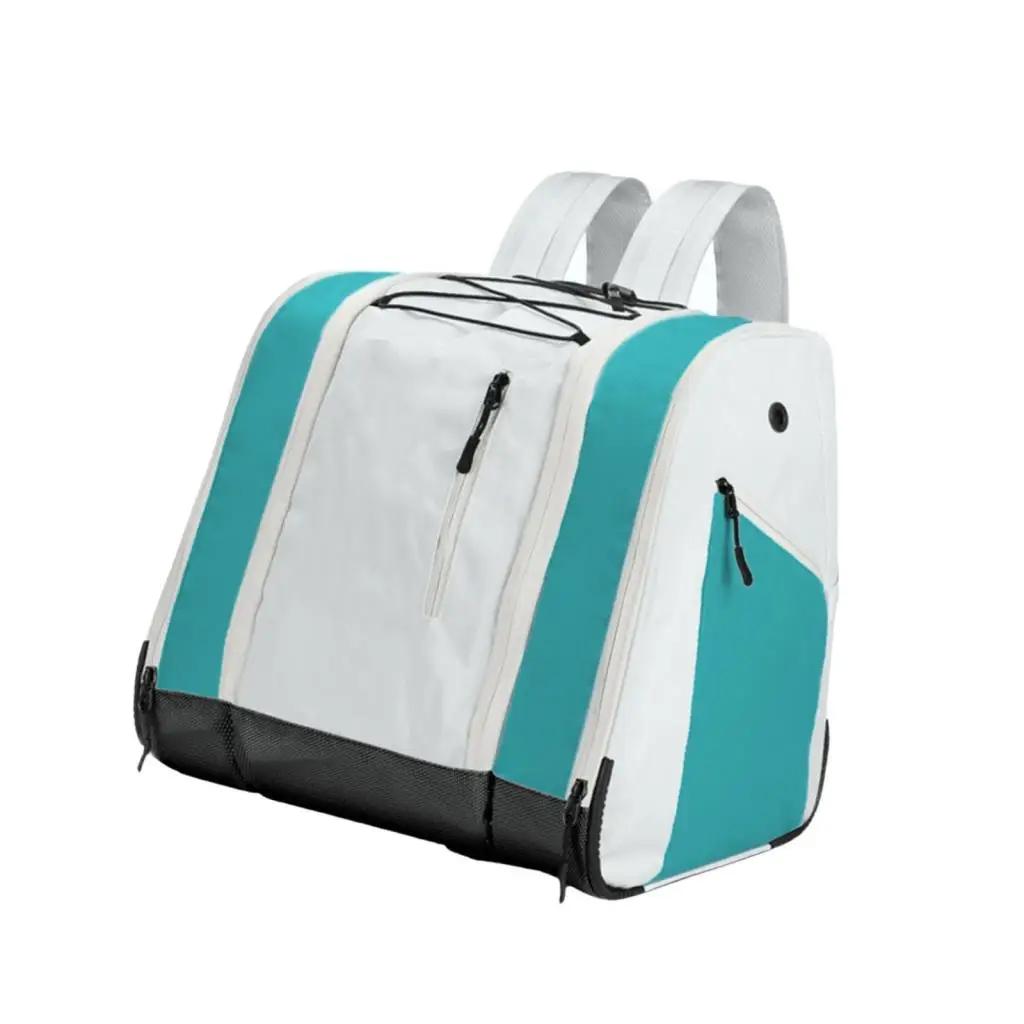 Ski Boot Bag 38L Travel Duffel Waterproof Polyester Backpack with Boot Compartment for Winter Sports and Snowboarding