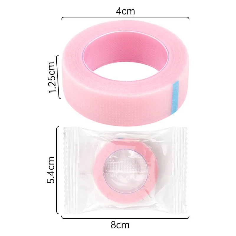 2 Rolls Isolation Lashes PE Tape Eyelash Extension Under Eye Pad Tape Grafting False Eyelash Tape Adhesive Makeup Tools