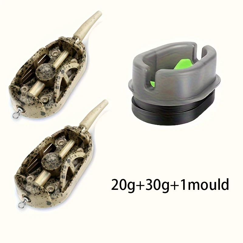 20g/30g/40g/50g/60g Methode Feeder, Angeln Inline Feeder, Karpfen Angeln Feeder Gerät Kit Feeder