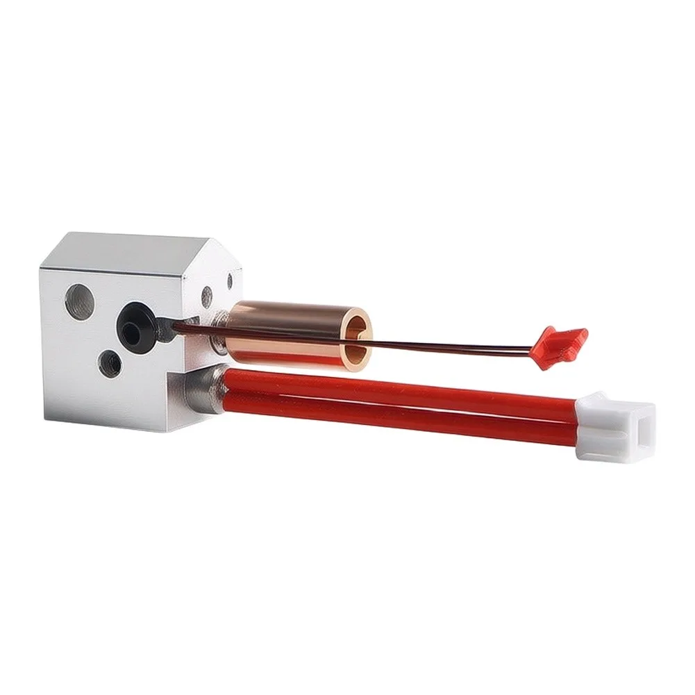 SV07 Extruder Kit for Desktop For 3D Printers with 0.4mm Brass Nozzle Aluminum Heating Block Copper Heat Break and Wire