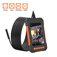 4.3 Inch Screen Endoscope Camera For Car 1080P HD Single Lens Inspection Camera Handheld Snake Camera With 8 LED Dropshipping