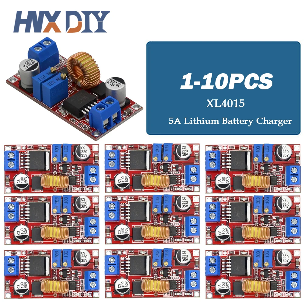 1-10PCS 5A DC to DC CC CV Lithium Battery Step down Charging Board XL4015 Led Power Converter Lithium Charger Module XL4015 E1