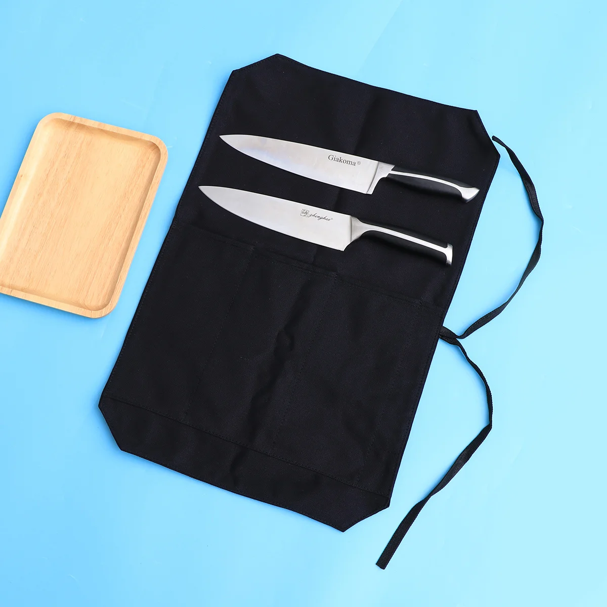 

Pcs Portable Travel Chef Case Carrier Knife Roll Bag With 4 Slots Cut Resistant Storage For Knives Safe